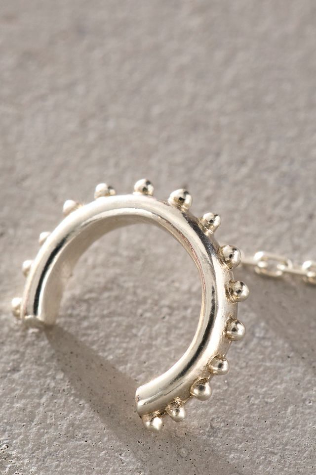 Lindsey L. Allen Sterling Silver Granule Cuff Threader Earring #2