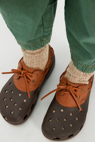 Crocs Classic Boat Shoes at Free People in Brown, Size: US 7