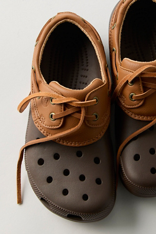 Crocs Classic Boat Shoes at Free People in Brown, Size: US 7