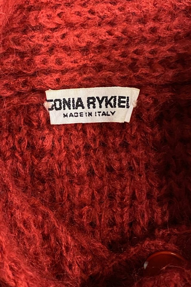 1970s Sonia Rykiel Rust Hand Knit Cardigan Selected By Ritual Vintage #2
