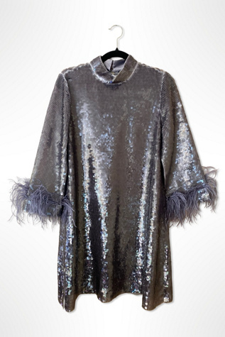 1990s Emanuel Ungaro Sequin Cocktail Dress Selected By Ritual Vintage