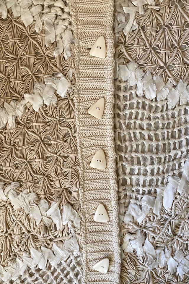 1990s Mixed Media Crochet Coat Selected By Ritual Vintage #3
