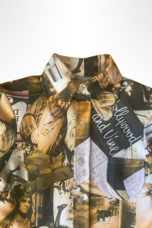 1970s Hollywood Photo Print Blouse Selected By Ritual Vintage #3