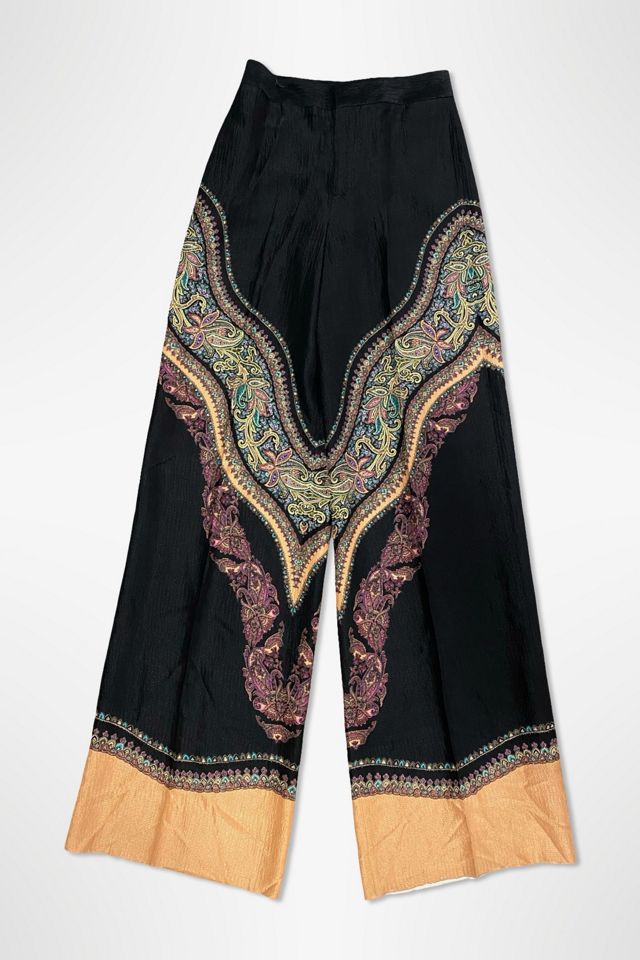 Vintage Etro Paisley Wide Leg Pants Selected By Ritual Vintage #1