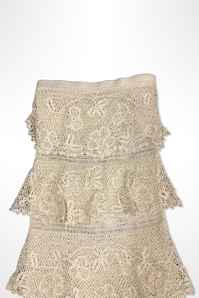 Y2K Vintage Crochet Romantic Midi Skirt Selected By Ritual Vintage #1