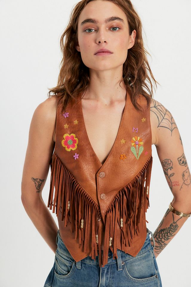 MOTHER The Free Spirit Fringe Vest | Free People