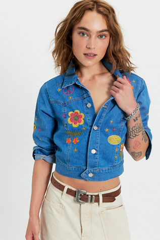 MOTHER La veste en jean courte Heyday