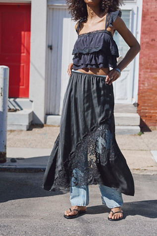 Parisian Nights Maxi Slip Skirt - thumbnail 4