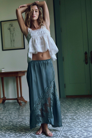 Parisian Nights Half Slip by Intimately at Free People in Grey, Size: S