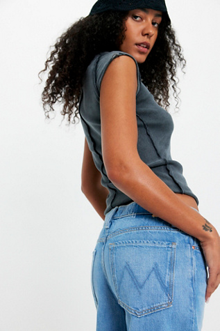 MOTHER The Rerun Zip Sneak Jeans - thumbnail 4