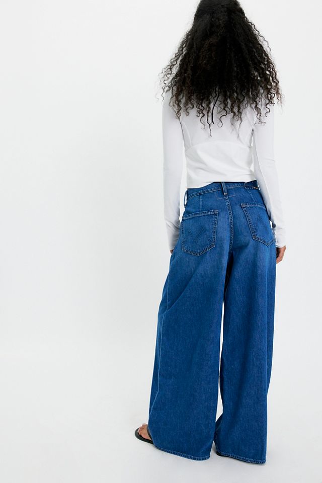 MOTHER The Pleaty Pouty Skimp Wide-Leg Jeans #1