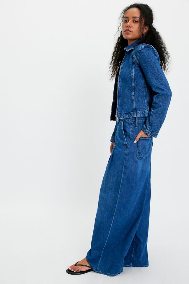 MOTHER The Pleaty Pouty Skimp Wide-Leg Jeans #2