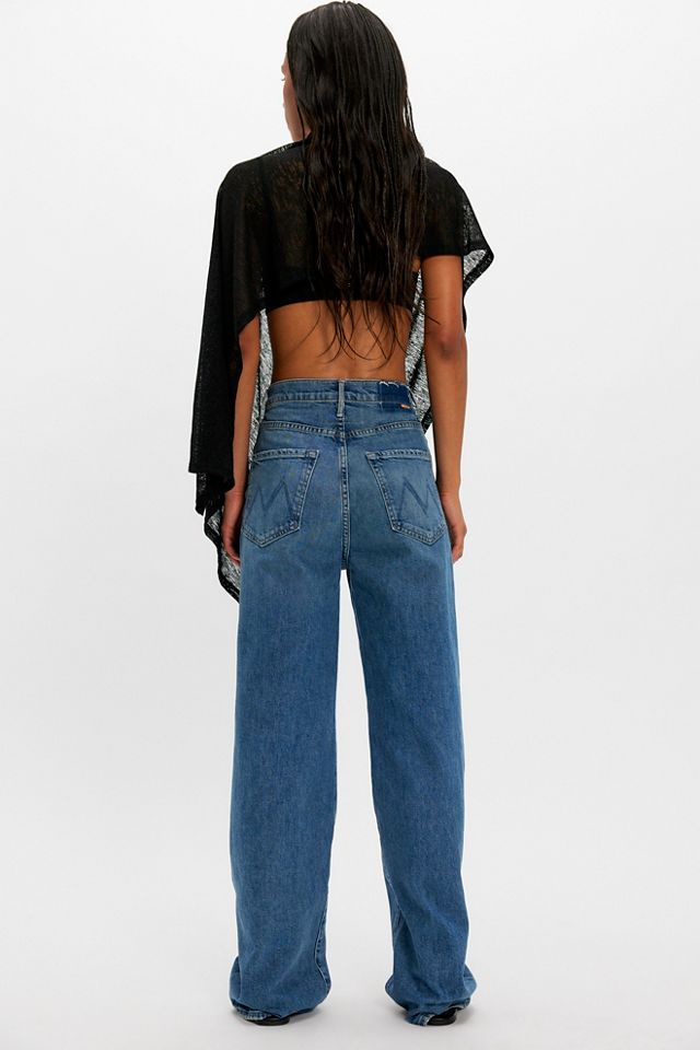 MOTHER High-Waisted Tunnel Vision Sneak Jeans #1