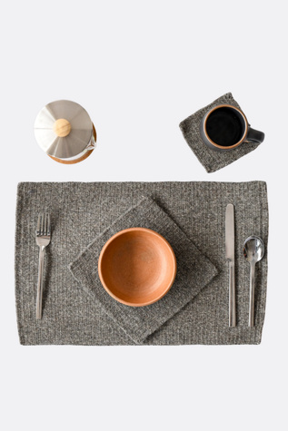 LOOM Imports Handwoven Wool Placemat Set