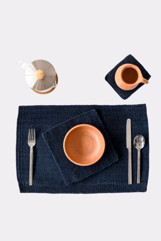 LOOM Imports Handwoven Wool Placemat Set