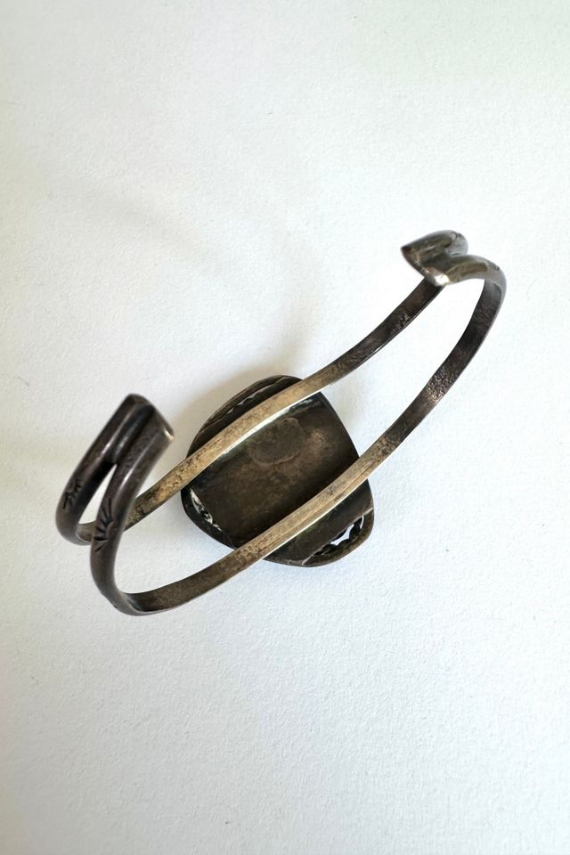 Vintage Sterling and Turquoise Cuff Selected by Grievous Angel Vintage #2