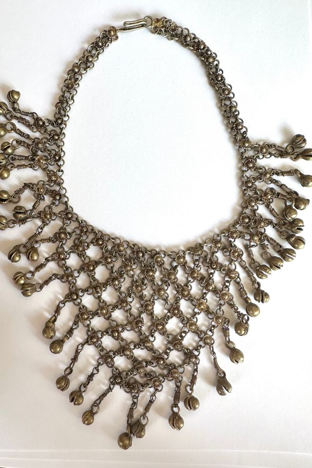 Vintage Gold Tone Statement Bib Necklace Selected by Grievous Angel Vintage #1