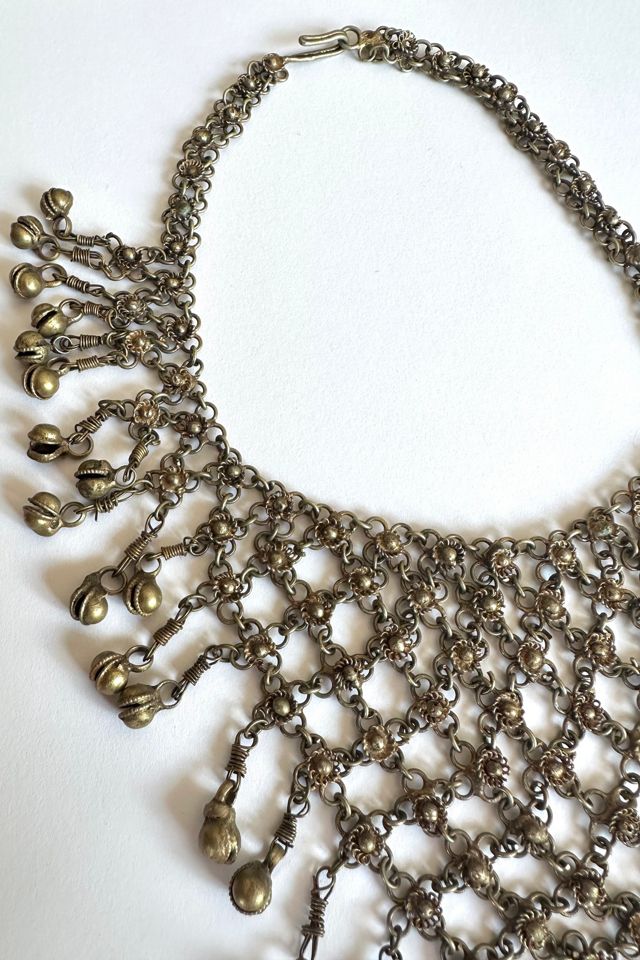 Vintage Gold Tone Statement Bib Necklace Selected by Grievous Angel Vintage #2