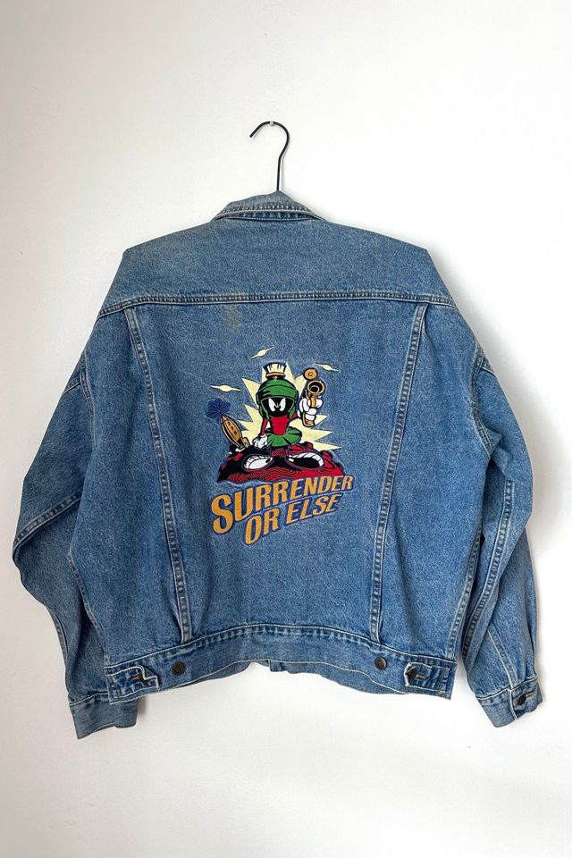 Vintage 1995 Marvin the Martian Denim Jacket Selected by Grievous Angel Vintage #3