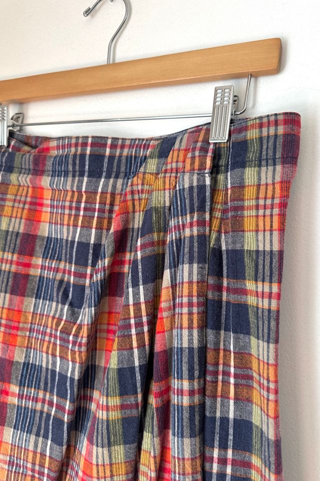 Vintage 1990s Plaid Wrap Skirt Selected by Grievous Angel Vintage #2