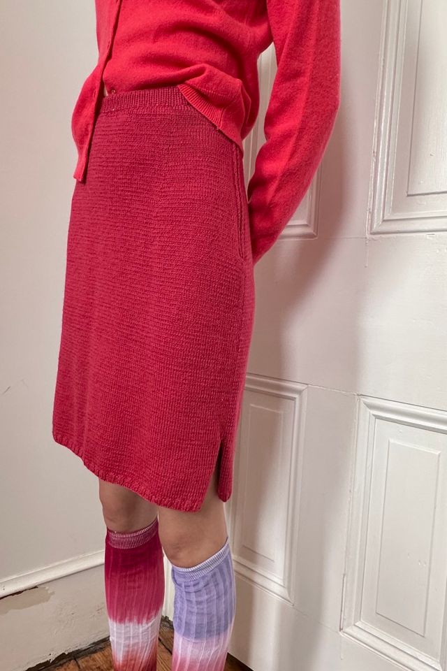 Vintage Handmade Pink Sweater Pencil Skirt Selected by KA.TL.AK #1