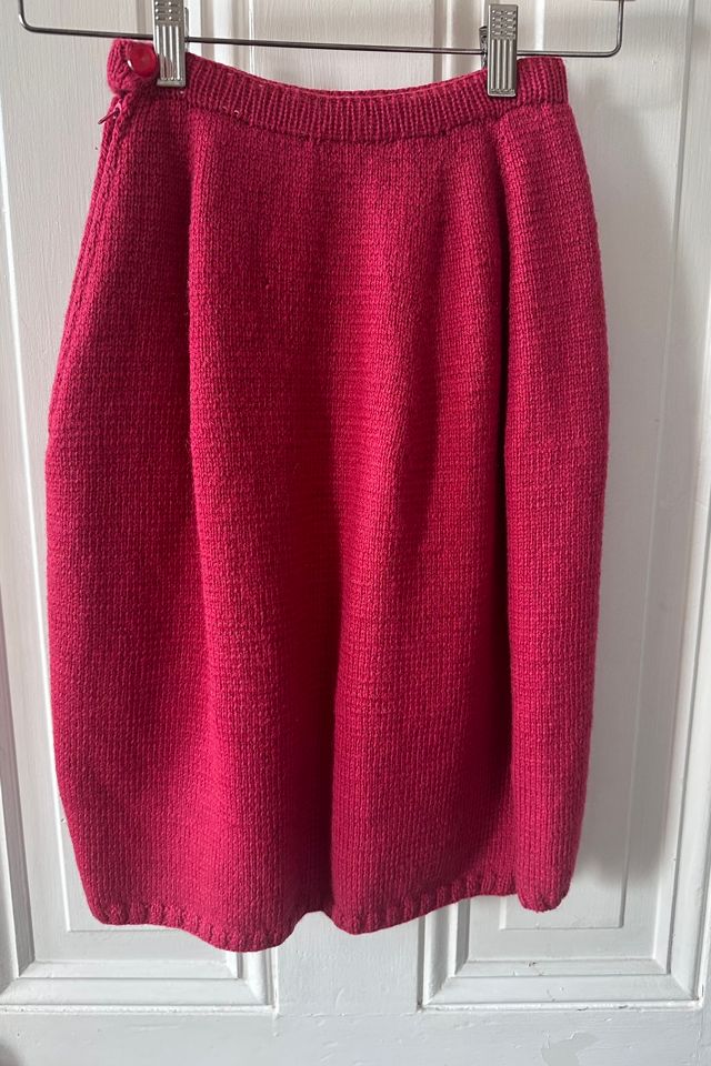 Vintage Handmade Pink Sweater Pencil Skirt Selected by KA.TL.AK #2