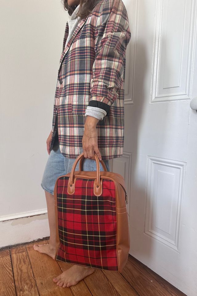 Vintage Plaid Zip Top Case Bag Selected by KA.TL.AK #1