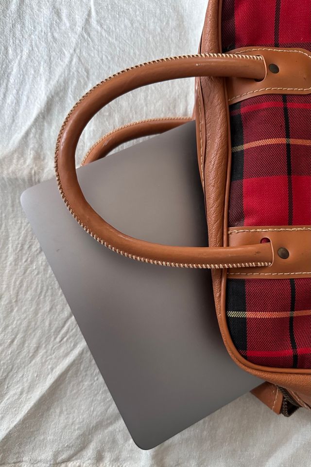 Vintage Plaid Zip Top Case Bag Selected by KA.TL.AK #2