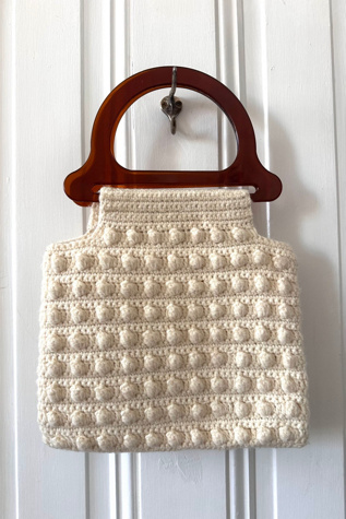 Vintage Hand Knit Wool Purse Selected by KA.TL.AK