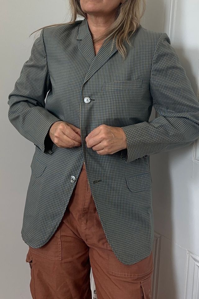 Vintage NWT Gingham Lightweight Blazer Selected by KA.TL.AK #2