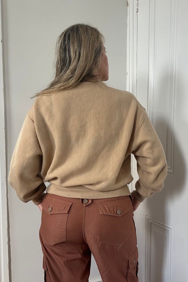 Vintage Winning Horse Beige Cardigan Selected by KA.TL.AK #1