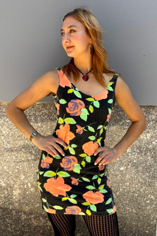 Vintage “Blondie and Me” Floral Mini Dress Selected by Nomad Vintage