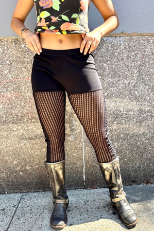 Vintage Catherine Maladrino Knit Leggings Selected by Nomad Vintage