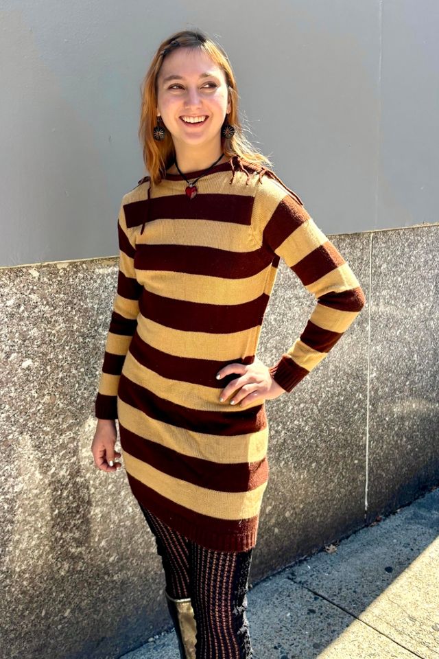Vintage Striped Sweater Dress Selected by Nomad Vintage