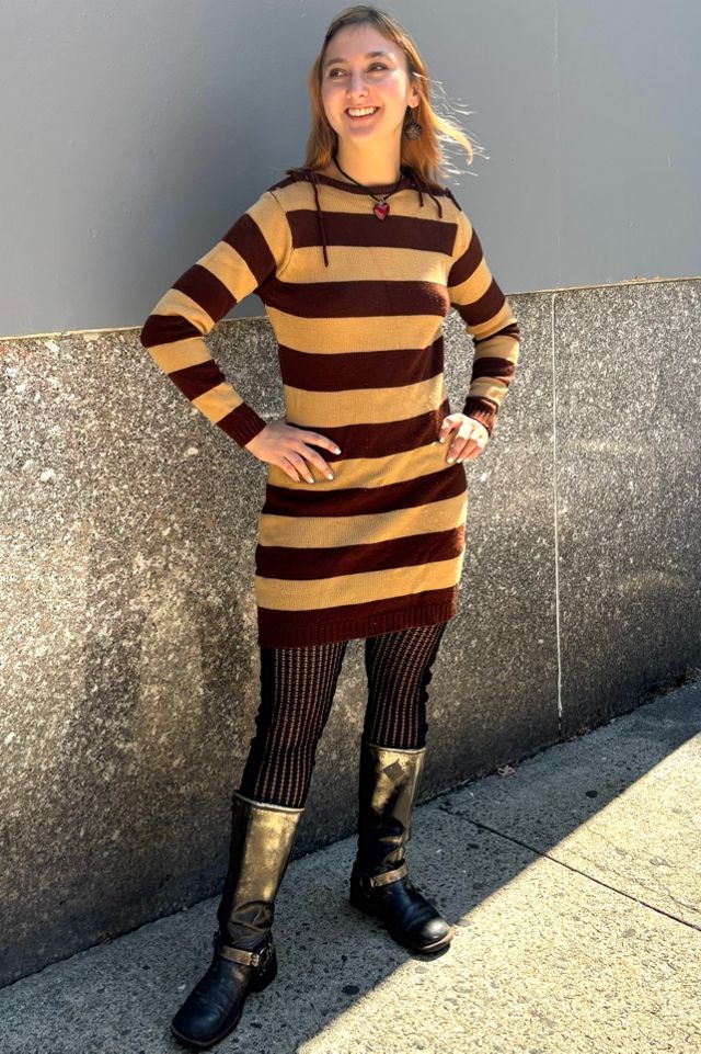 Vintage Striped Sweater Dress Selected by Nomad Vintage #2