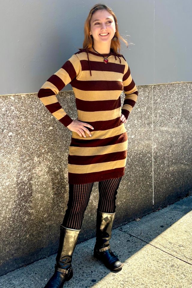 Vintage Striped Sweater Dress Selected by Nomad Vintage #3