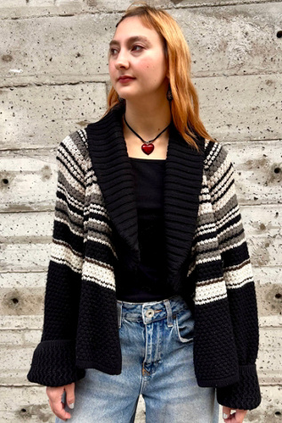 1980’s Sonia Rykiel Striped Cardigan Selected by Nomad Vintage