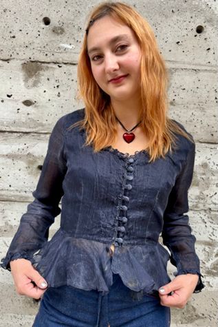 Vintage Mary Adam’s Edwardian Style Blouse Selected by Nomad Vintage