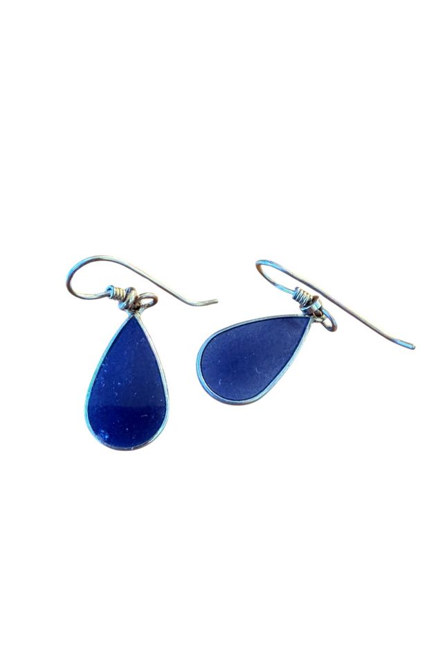 1980s Laurel Burch Teardrop Enamel Earrings Selected by Personal Choice #1