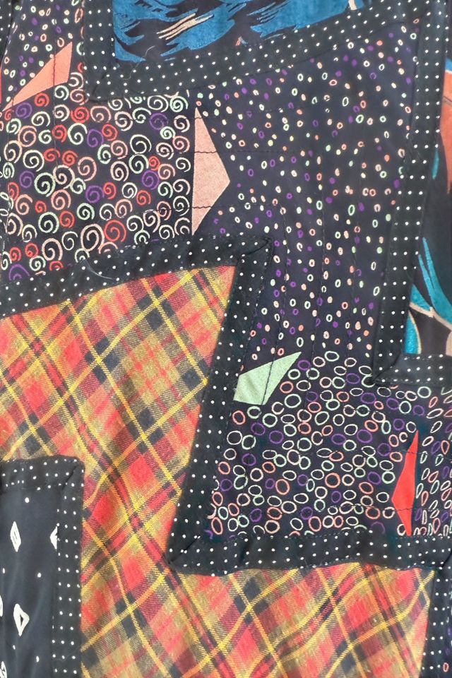 Vintage 1990s Koos van den Akker Dropped Waist Patchwork Dress Selected by Personal Choice #3