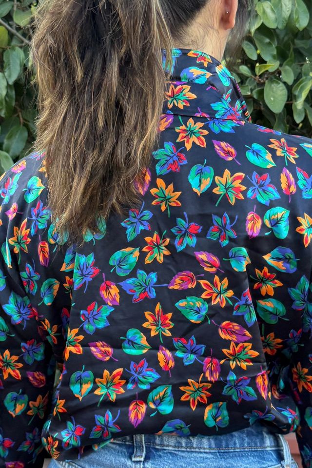 1990s Escada Double Collar Silk Blouse Selected by Personal Choice #1