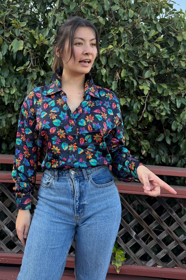 1990s Escada Double Collar Silk Blouse Selected by Personal Choice #2