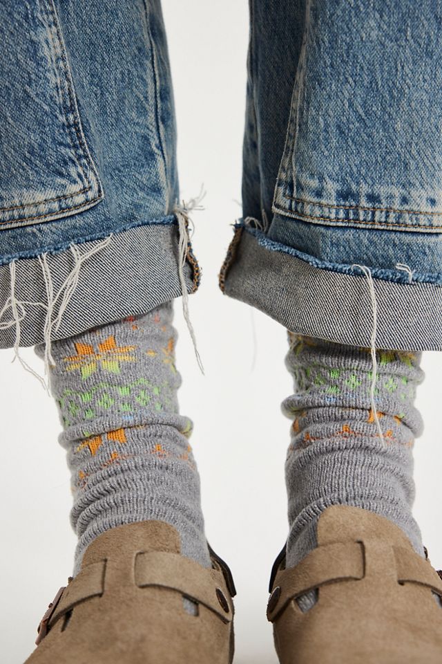 Frosty Fairisle Socks #1