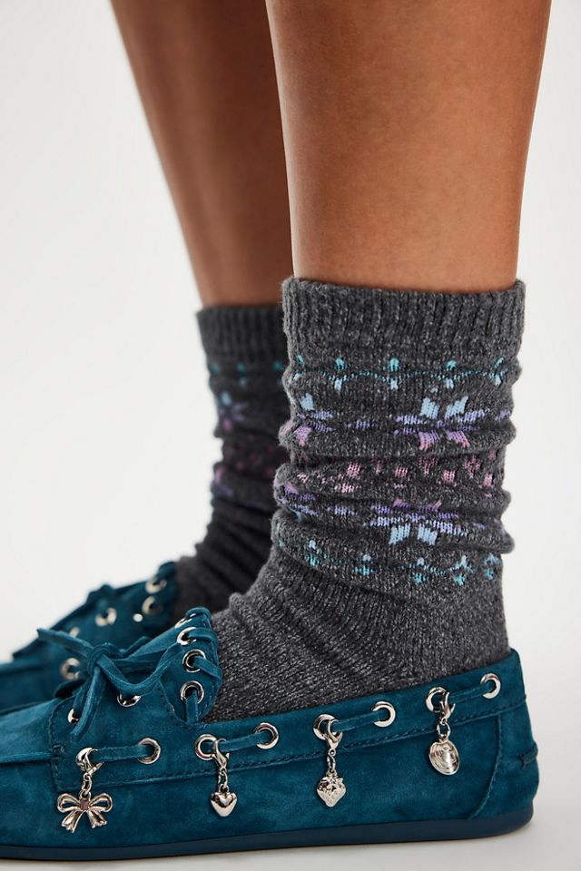Frosty Fairisle Socks #1