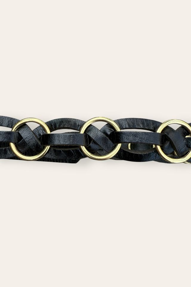 Y2K Brass Hoops & Braised Leather Belt Selected By Afterlife Boutique #1