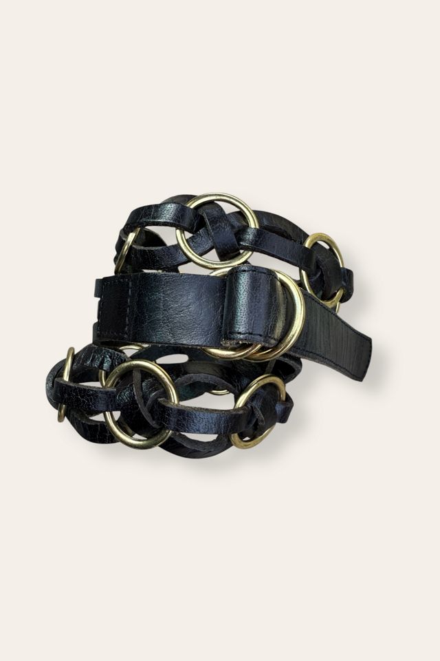 Y2K Brass Hoops & Braised Leather Belt Selected By Afterlife Boutique #2