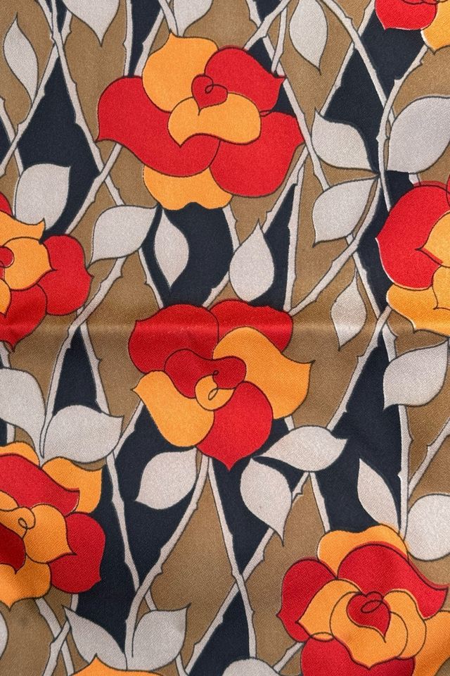 Vintage 1960's Floral Print Tote Bag Selected By Afterlife Boutique #1