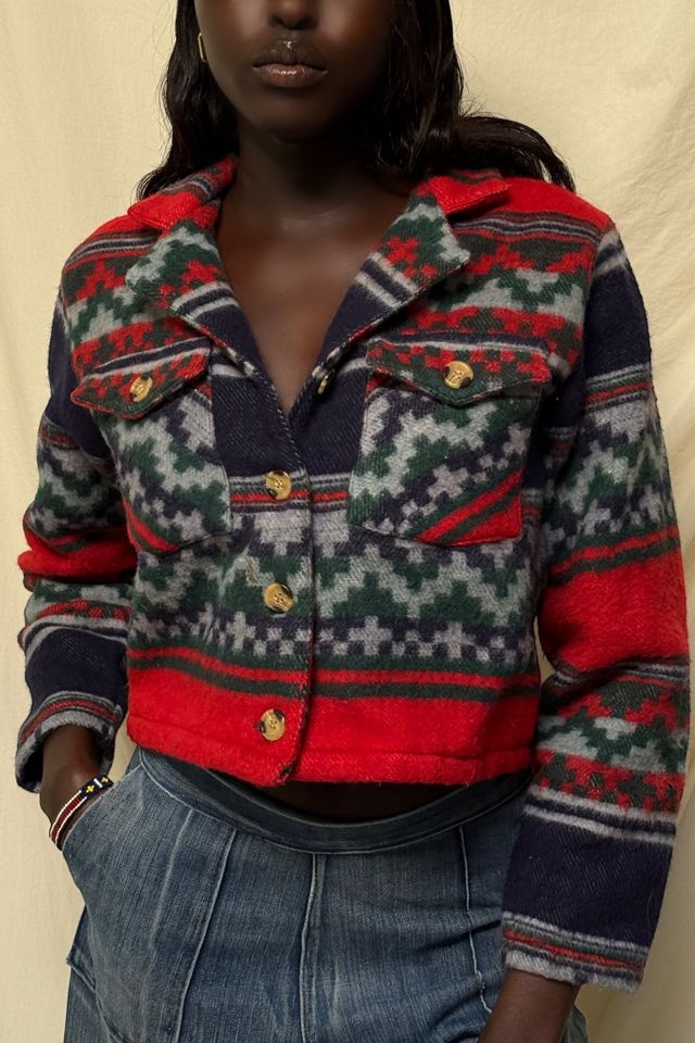 Vintage 1990's Cropped Wool Jacket Selected By Afterlife Boutique #1