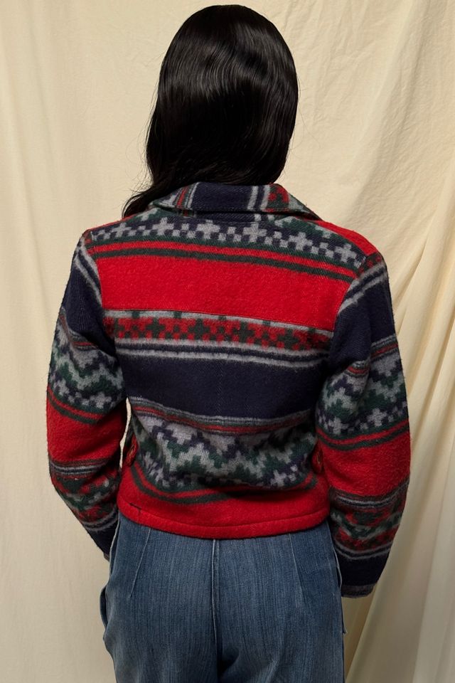 Vintage 1990's Cropped Wool Jacket Selected By Afterlife Boutique #2