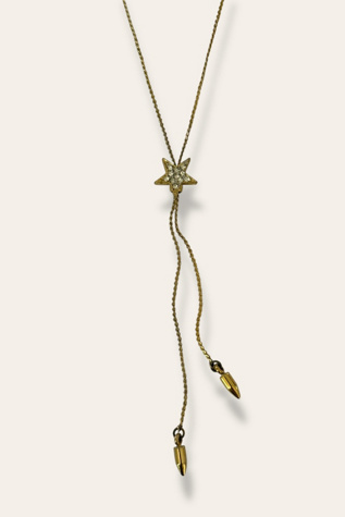 Vintage 1990's Star Lariat Necklace Selected By Afterlife Boutique